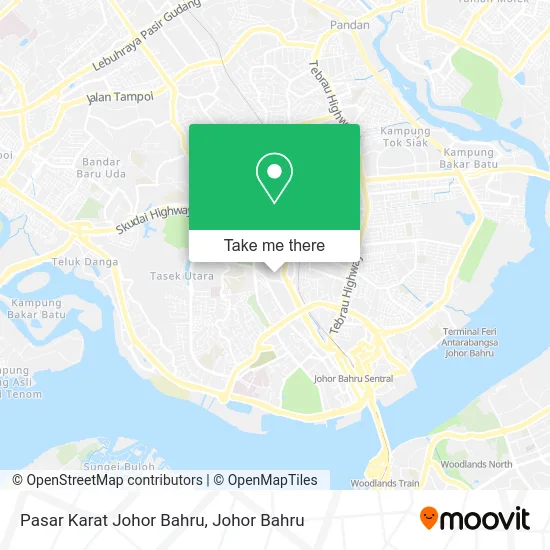 Pasar Karat Johor Bahru map