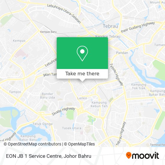 EON JB 1 Service Centre map