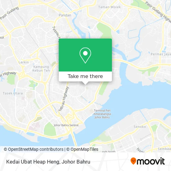 Kedai Ubat Heap Heng map