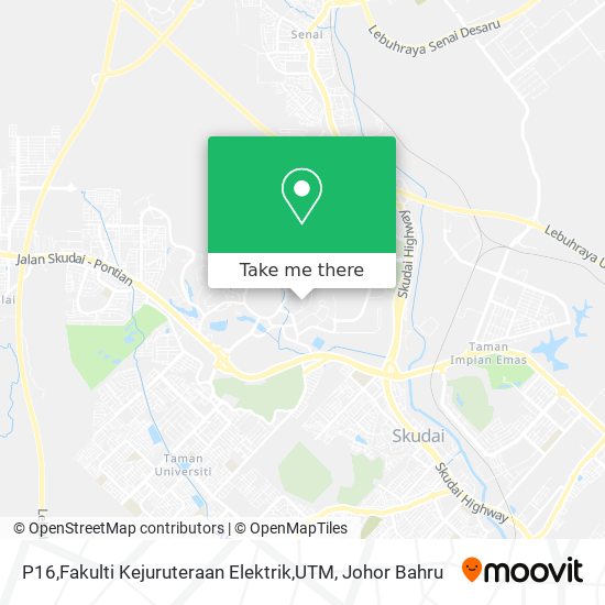 P16,Fakulti Kejuruteraan Elektrik,UTM map