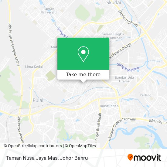 Taman Nusa Jaya Mas map