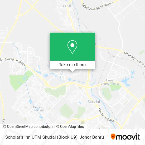 Scholar's Inn UTM Skudai (Block U9) map