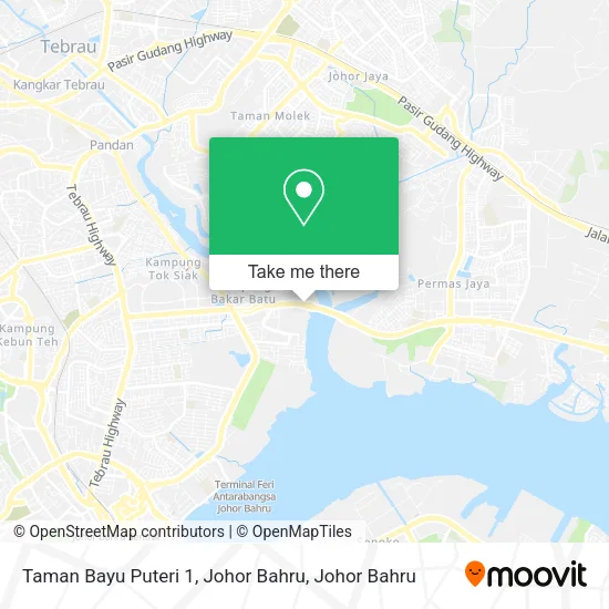 Taman Bayu Puteri 1, Johor Bahru map