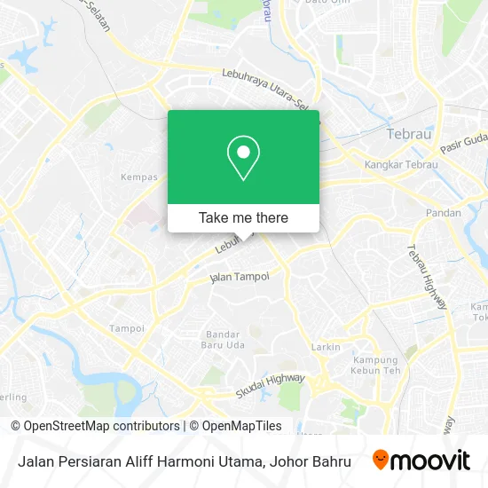Jalan Persiaran Aliff Harmoni Utama map