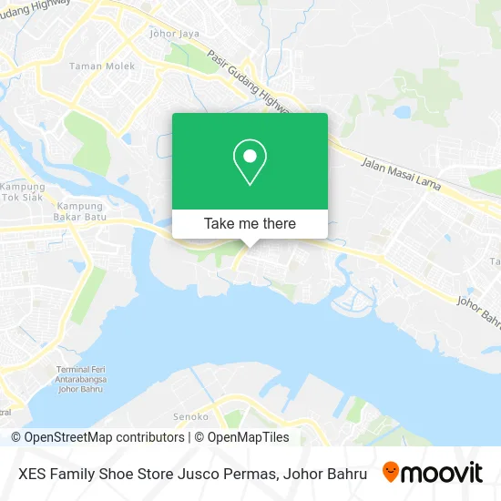XES Family Shoe Store Jusco Permas map