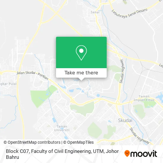 Block C07, Faculty of Civil Engineering, UTM map