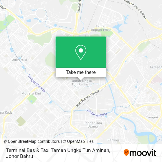 Terminal Bas & Taxi Taman Ungku Tun Aminah map
