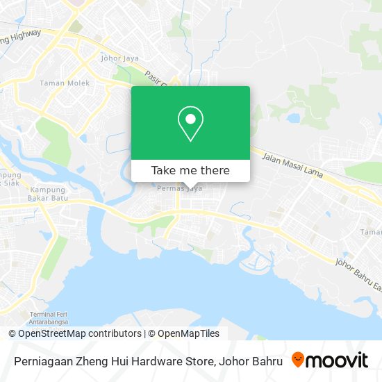 Perniagaan Zheng Hui Hardware Store map