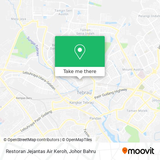 Restoran Jejantas Air Keroh map