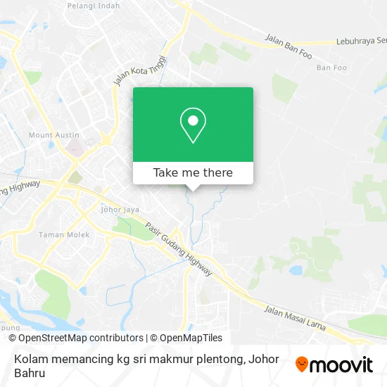 Kolam memancing kg sri makmur plentong map