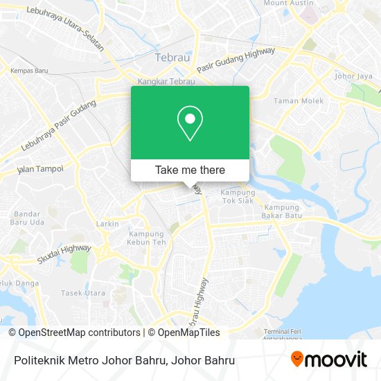 如何坐公交去johor Baharu的politeknik Metro Johor Bahru