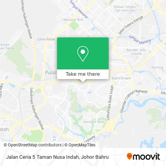 Jalan Ceria 5 Taman Nusa Indah map