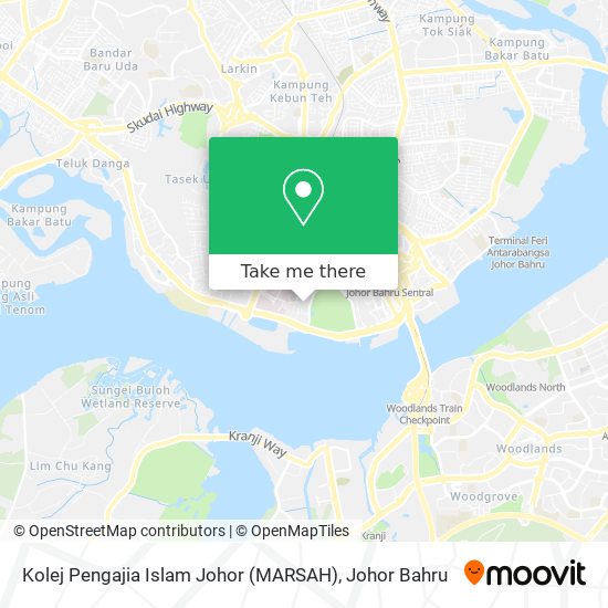 Kolej Pengajia Islam Johor (MARSAH) map