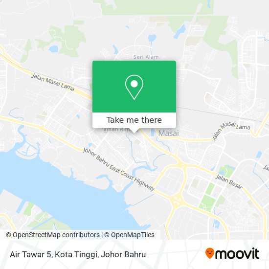 Air Tawar 5, Kota Tinggi map