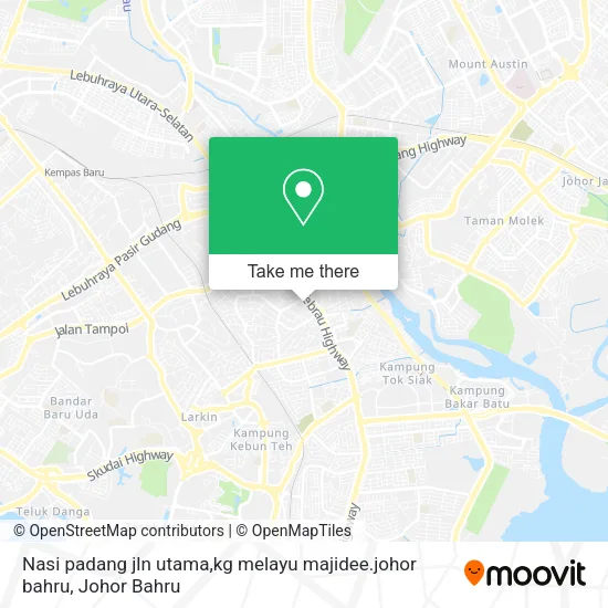 Nasi padang jln utama,kg melayu majidee.johor bahru map