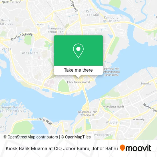 Kiosk Bank Muamalat CIQ Johor Bahru map