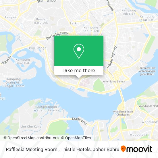 Rafflesia Meeting Room , Thistle Hotels map