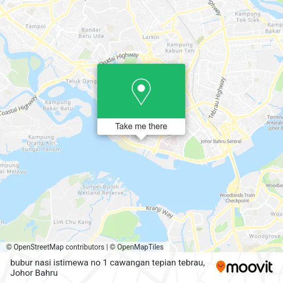 bubur nasi istimewa no 1 cawangan tepian tebrau map