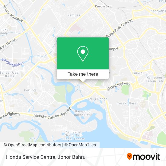 如何坐公交去johor Baharu的honda Service Centre