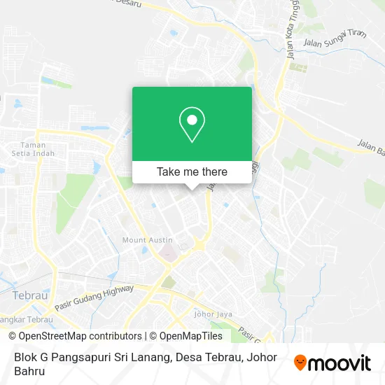 Blok G Pangsapuri Sri Lanang, Desa Tebrau map