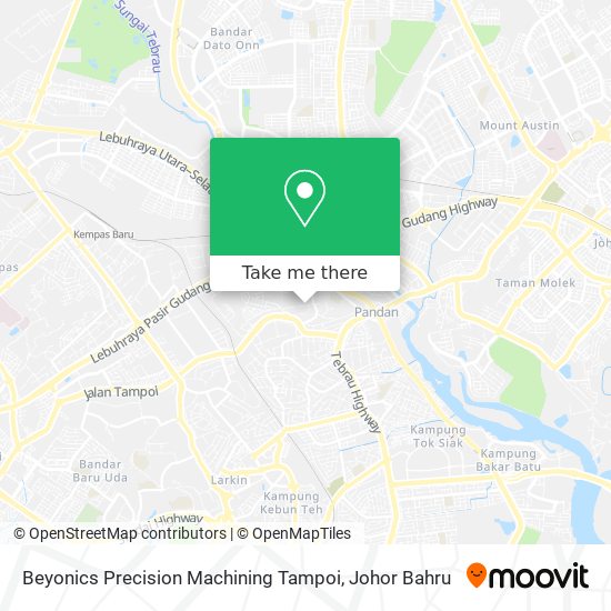 Beyonics Precision Machining Tampoi map