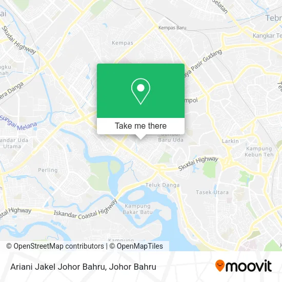 Ariani Jakel Johor Bahru map