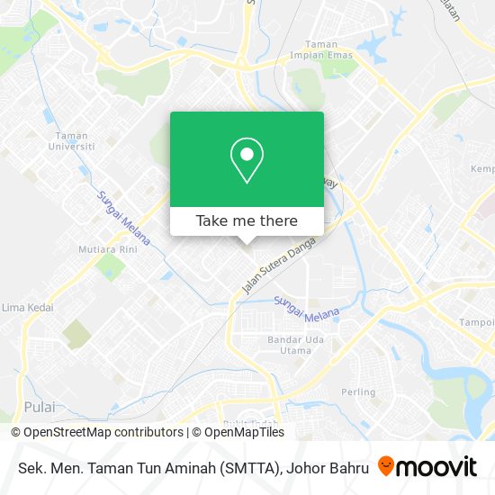 Sek. Men. Taman Tun Aminah (SMTTA) map
