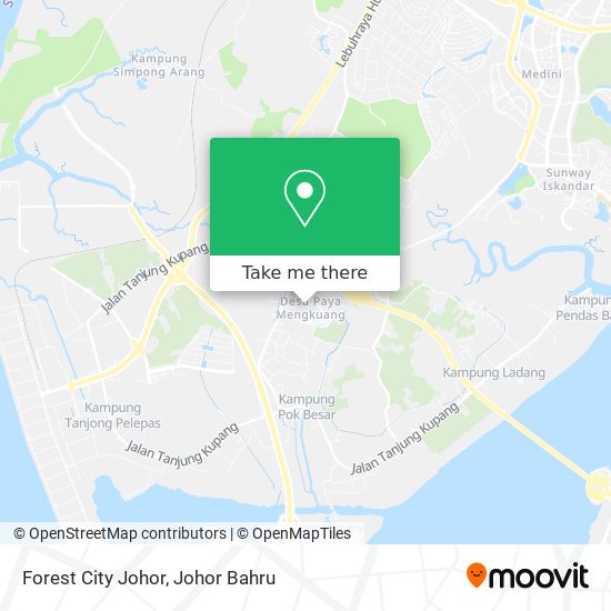 Forest City Johor map