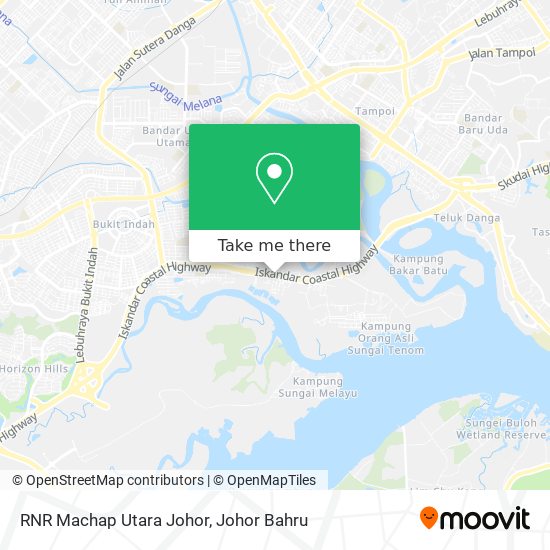RNR Machap Utara Johor map