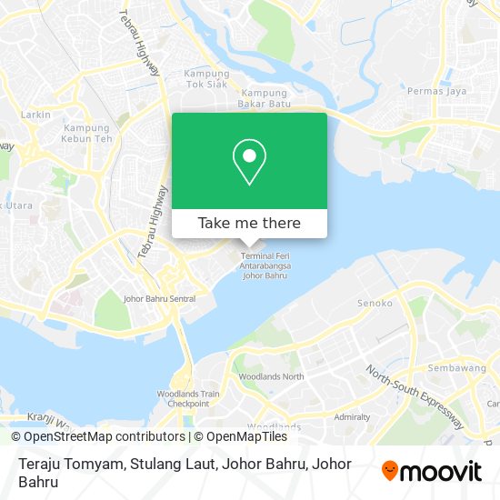 Teraju Tomyam, Stulang Laut, Johor Bahru map