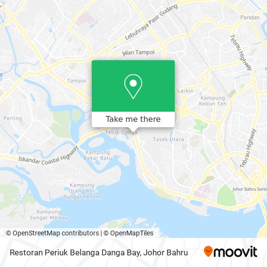 Restoran Periuk Belanga Danga Bay map