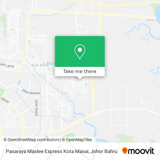 Pasaraya Maslee Express Kota Masai map