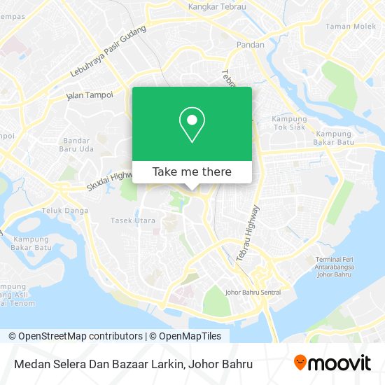 Medan Selera Dan Bazaar Larkin map