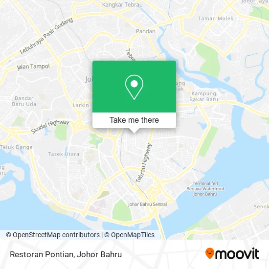 Restoran Pontian map