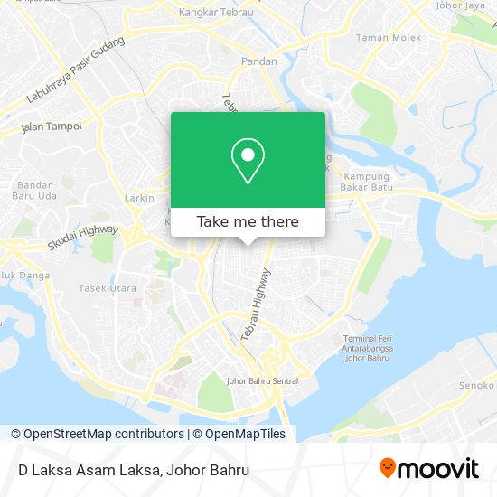 D Laksa Asam Laksa map