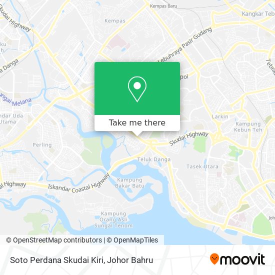 Soto Perdana Skudai Kiri map