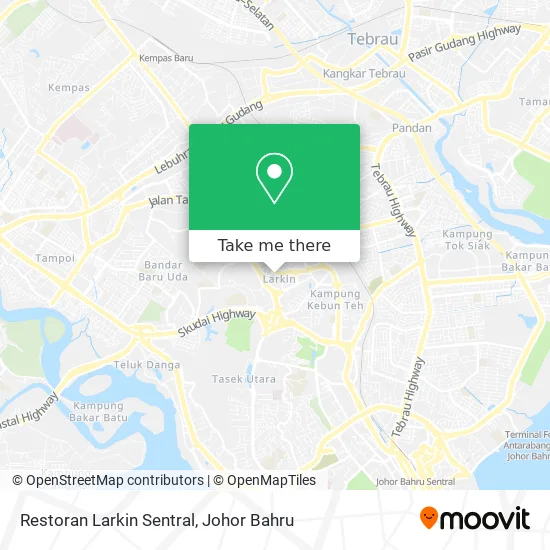 Restoran Larkin Sentral map