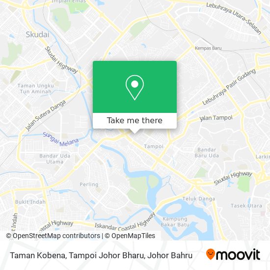 Taman Kobena, Tampoi Johor Bharu map