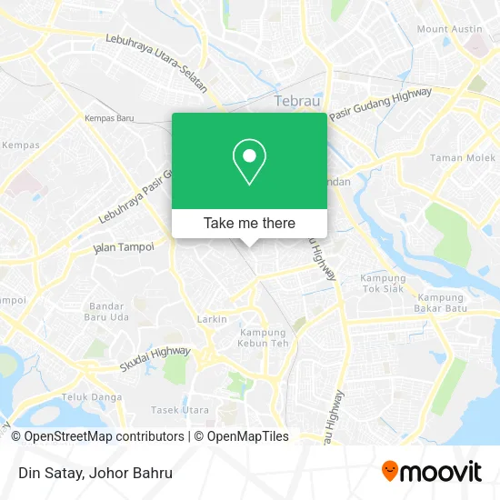 Din Satay map