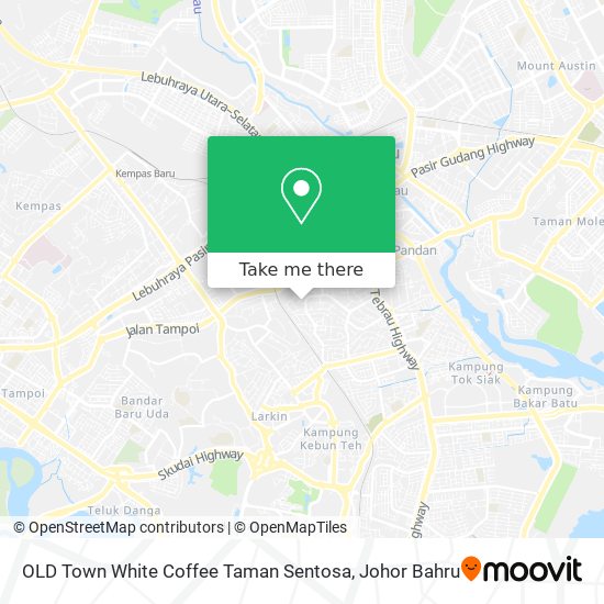 OLD Town White Coffee Taman Sentosa map