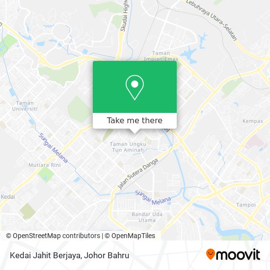 Kedai Jahit Berjaya map