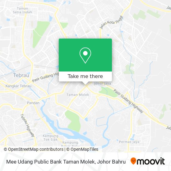 Mee Udang Public Bank Taman Molek map