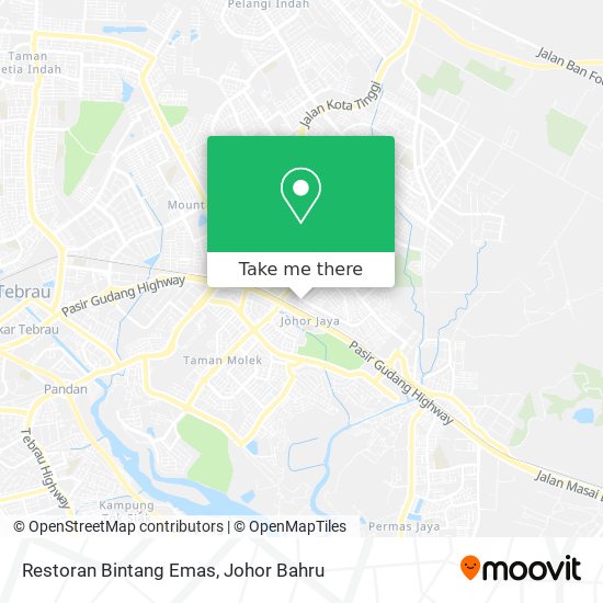 Restoran Bintang Emas map