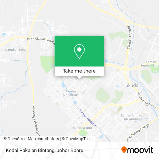 Kedai Pakaian Bintang map