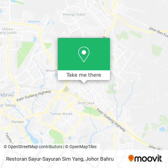 Restoran Sayur-Sayuran Sim Yang map