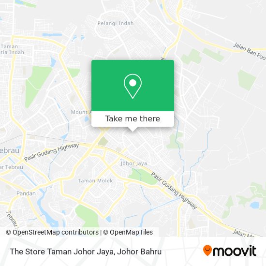The Store Taman Johor Jaya map