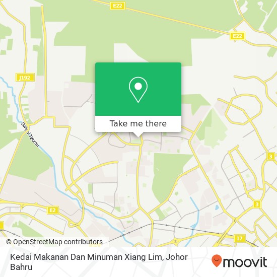 Kedai Makanan Dan Minuman Xiang Lim, 44 Jalan Setia 3 / 6 81100 Tebrau Johor map