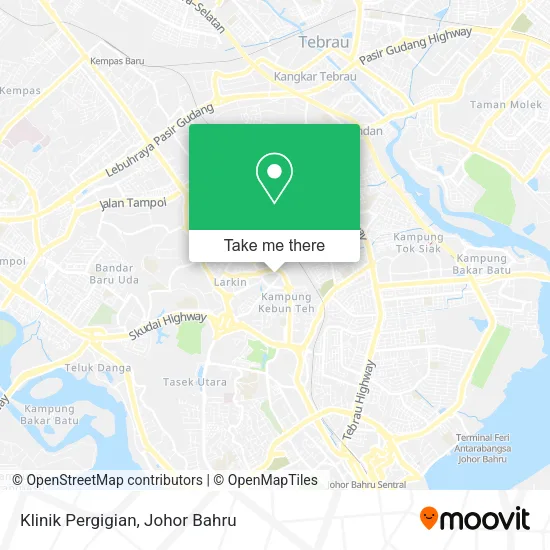 Klinik Pergigian map