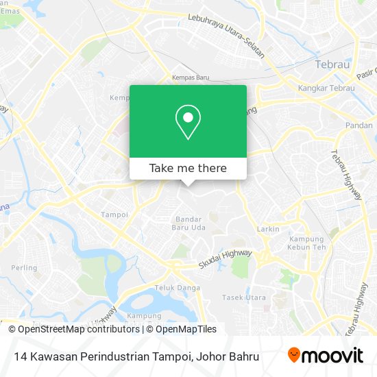 14 Kawasan Perindustrian Tampoi map