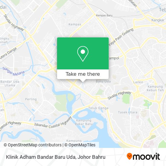 Klinik Adham Bandar Baru Uda map